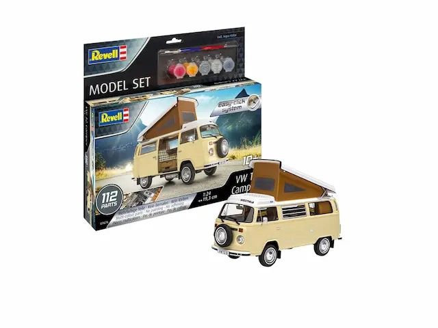 Cars, Bikes and Trucks Revell 1/24 Model Set Volkswagen T2 Camper Van