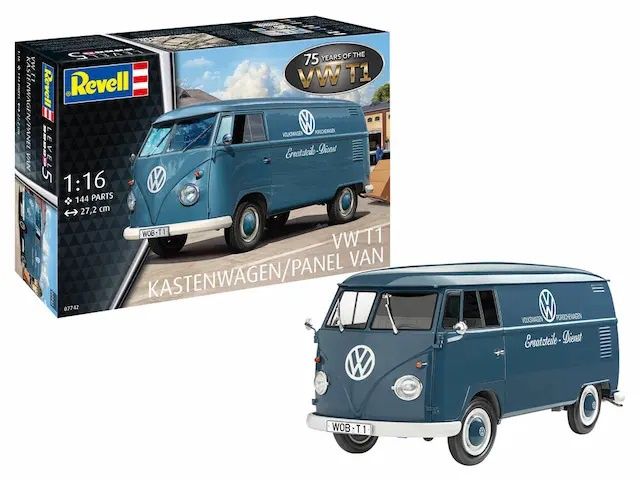 Cars, Bikes and Trucks Revell 1/16 VW T1 Panel Van - 75 Years of the VW T1