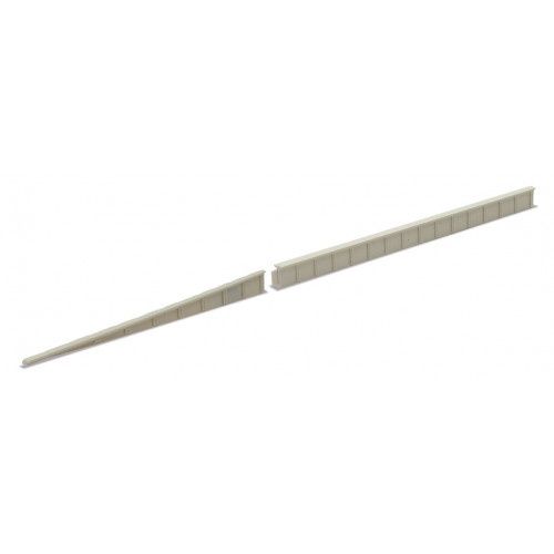 Platform edging ramps, concrete type