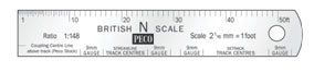 N Gauge Scale Ruler