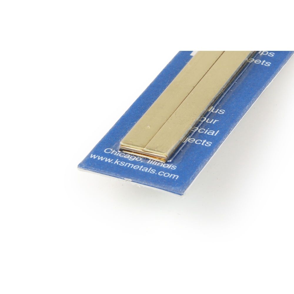 12x.32in Bendable Brass Strip 1/4, 1/2 (4pcs)