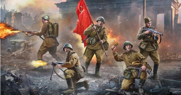 Military Zvezda 1/35 Soviet Infantry Berlin 1945 (5 Figures)