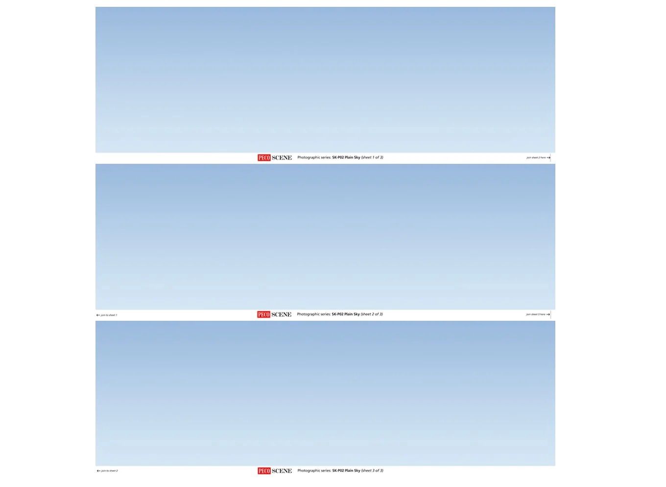 Plain Sky Photographic Backscene (2400mm x 333mm)