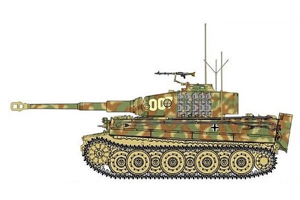 Military Dragon 1/35 Sd.Kfz.181 P.Kpfw.VI Ausf.E Tiger I Late Production - Wittmann's Last Tiger