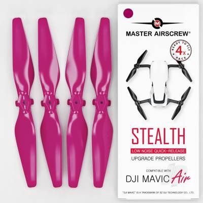 Mavic Air STEALTH Upgrade Propellers 5.3x3.3 Prop Set x4 Magenta