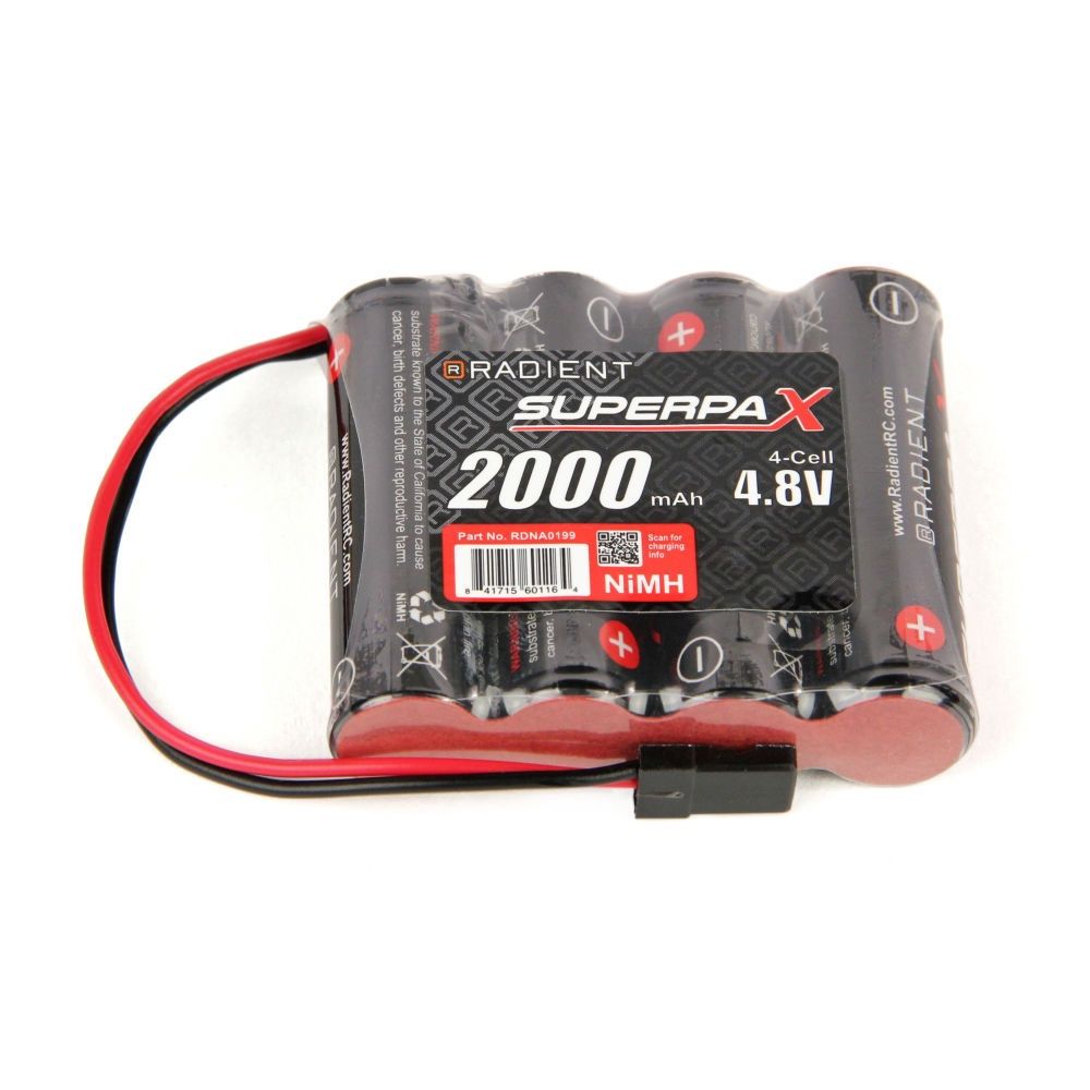 NiMH 4.8V 2000mAh AA SBS-Flat, Rx-JR