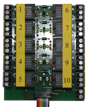 Beier AKL-10-R-6V 10-way relay switcher for USM-RC-2 (5-9V)
