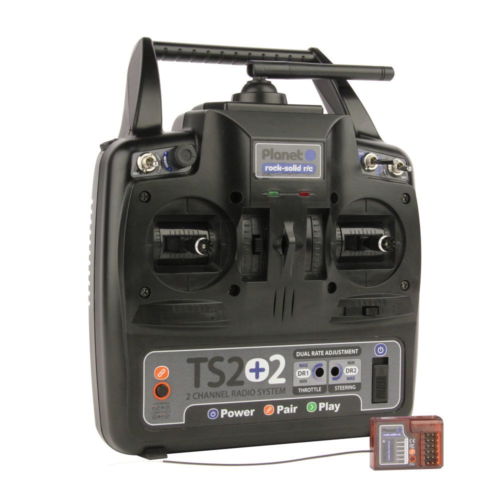TS2+2 2.4GHz 2 Channel Stick Transmitter with Receiver