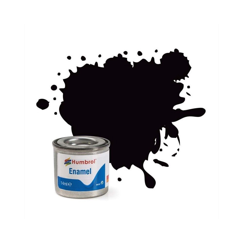 85 Coal Black Satin Enamel 14ml