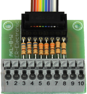Beier AKL-8-W Terminal block (With resistors)