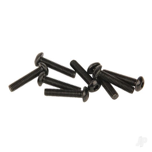 M3 Button Head Screws Black (3x14mm) Allen Head 8 pcs