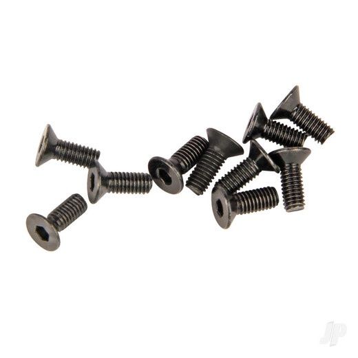 M3 Countersunk Screws Black (3x8mm) Allen Head 10pcs