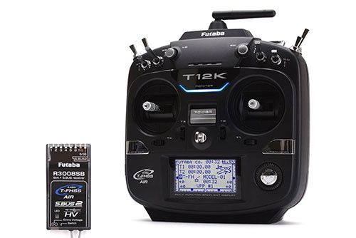 Futaba T12K 12-Channel 2.4GHz Combo with R3008SB (Mode 2)