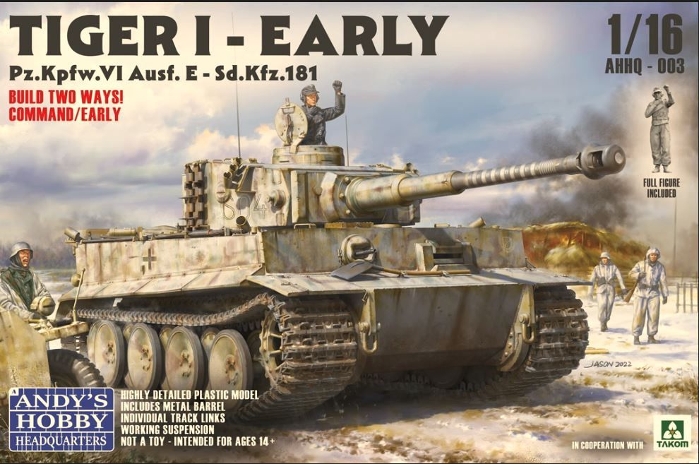 Military Andy's Hobby Headquarters 1/16 Tiger 1 Tank Ausf E Early Production