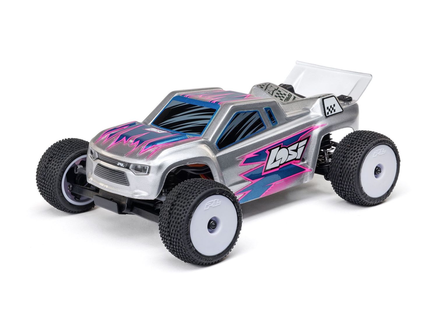 1/28 Micro-T 2WD Stadium Truck RTR Silver