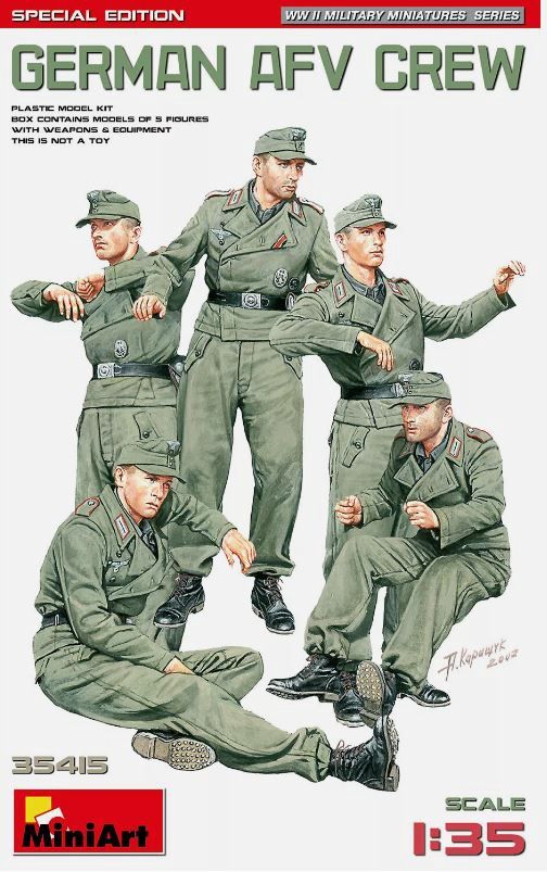 Military MiniArt 1/35 German AFV Crew, Special Edition Soviet Storm