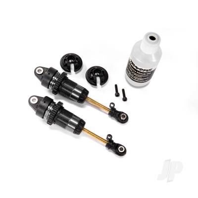 Shocks, GTR Long hard-anodised, PTFE-coated bodies with TiN shafts (assembled) (2 pcs) ( with out springs)
