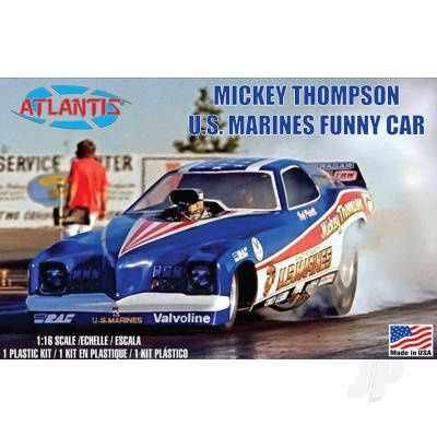 Cars, Bikes and Trucks Atlantis Models 1/16 Mickey Thompson Marines Funny Car