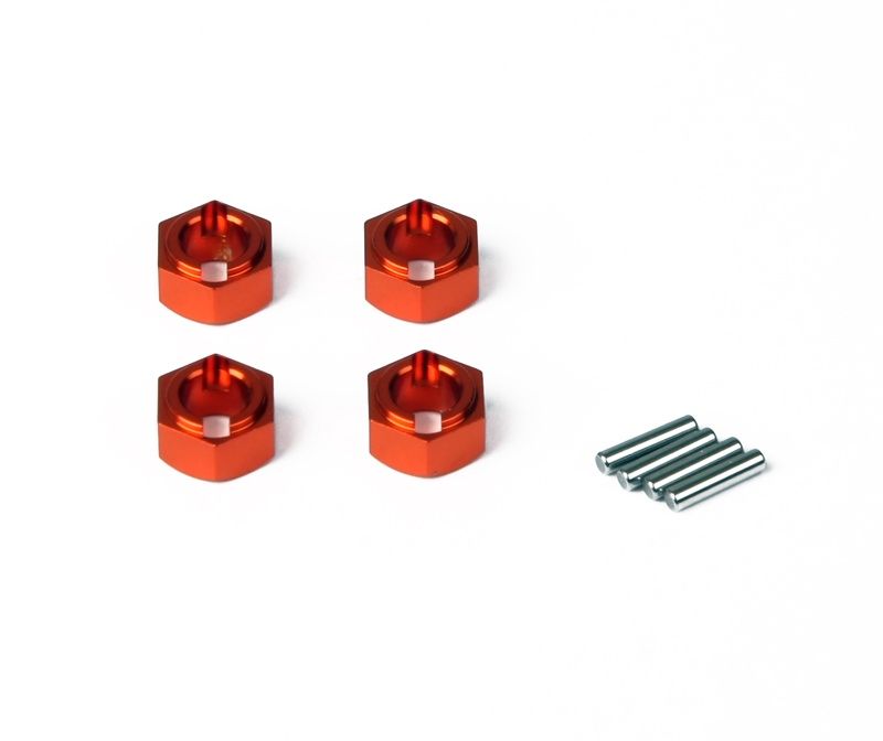 Wheel Hexes, Aluminum, Orange (Animus)