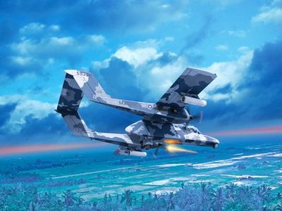 Aircraft ICM 1/48 Bronco OV-10 NOGS, U.S. Attack Aircraft