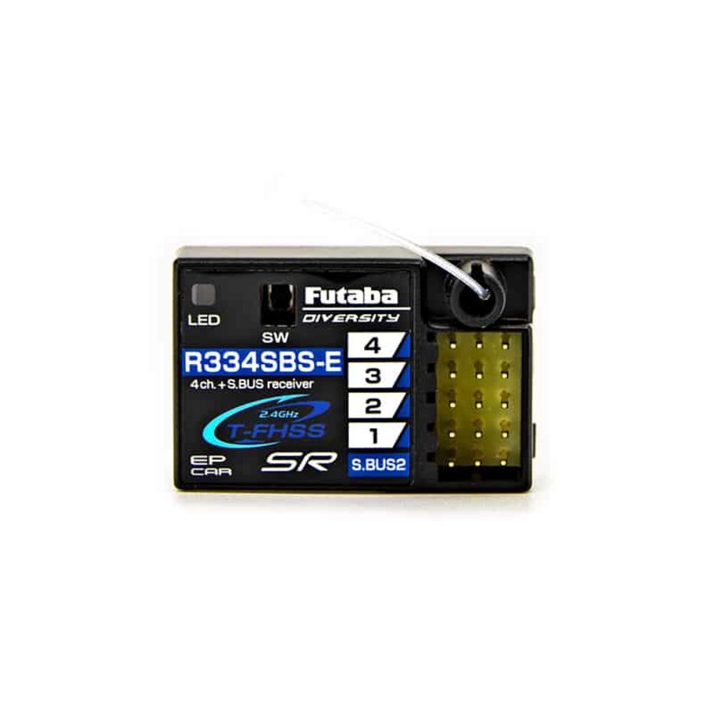 R334SBS-E 4-channel Surface Receiver with S.Bus for Telemetry T-FHSS SR/T-FHSS (Short Aerial)