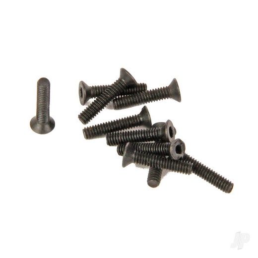 M2 Countersunk Screws Black (2x10mm) Allen Head 10 Pcs