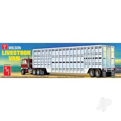 Cars, Bikes and Trucks AMT 1/25 Wilson Livestock Van Trailer