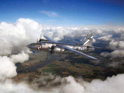 Aircraft ICM 1/48 B-26F Marauder, WWII American Bomber