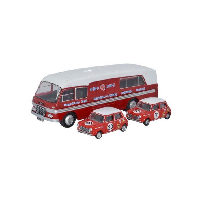 BMC Car Transporter &amp; Two Minis BMC Competitions Dept