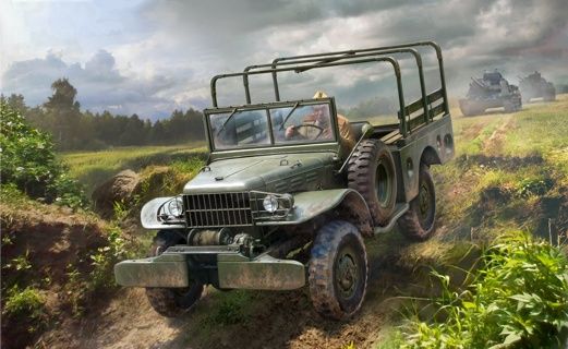 Military Zvezda 1/35 WC - 52 US WWII military multipurpose 3/4 t vehicle