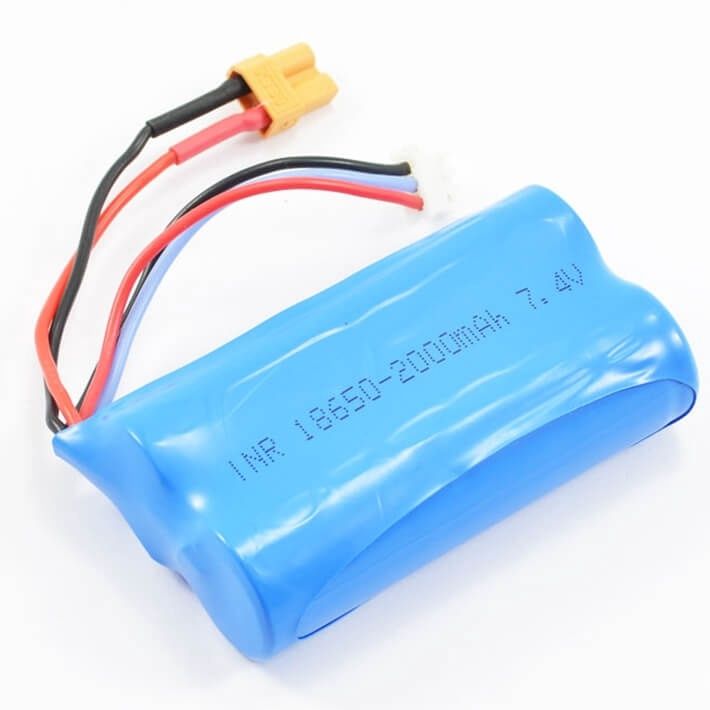 2000mAh 7.4V Battery for Huina CY1580/1582/1583 Excavators