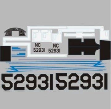 FMS 1100MM BEECHCRAFT DECAL SHEET