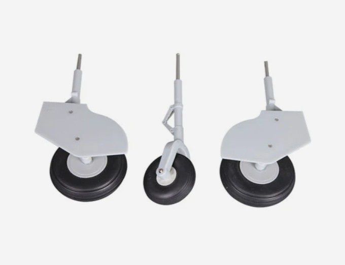 FMS 1200MM CJ6 LANDING GEAR SET (FRONT/MAIN STRUTS/TYRES)