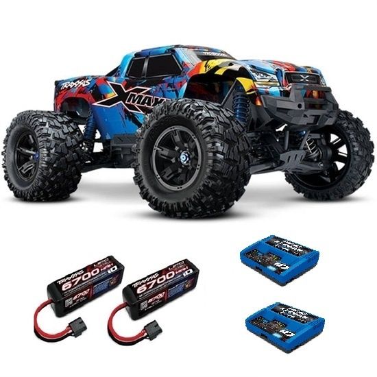X-Maxx 1/7 4WD 8S (VXL-8S) - RTR Combo Inc Batts &amp; 2x Chg