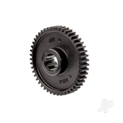 Spur gear, 47-tooth (0.8 metric pitch, compatible with 32-pitch)