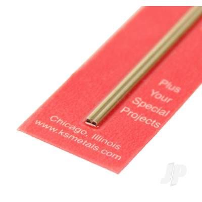 1/16in Brass Round Tube, .006in Wall (12in long) (2 pcs)