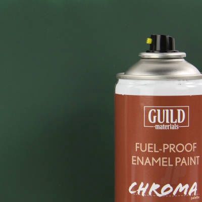 Chroma Enamel Fuelproof Paint Matt Dark Green (400ml Aerosol)