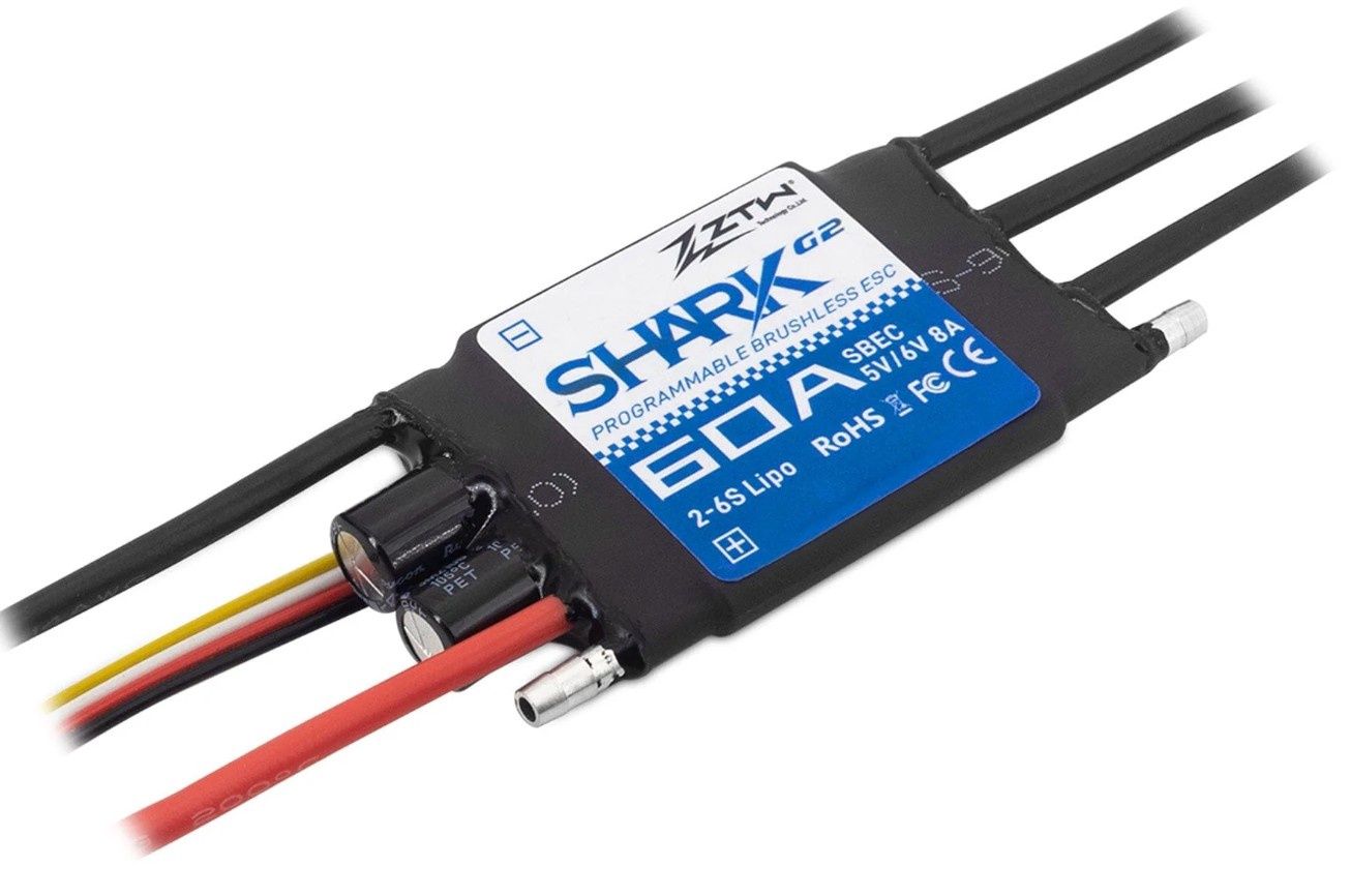 Shark 60A SBEC ESC G2 (2-6 Cells)