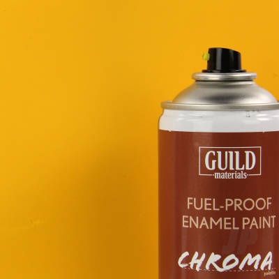 Chroma Enamel Fuelproof Paint Matt Cub Yellow (400ml Aerosol)