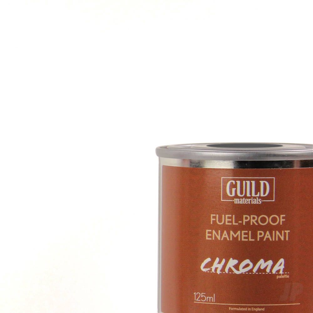 Chroma Enamel Fuelproof Paint Gloss White (125ml Tin)
