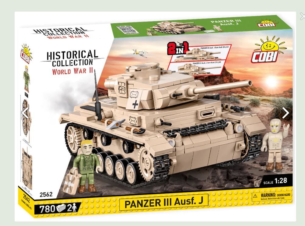 Military Cobi 1/28 Panzer III Ausf.J (1/28)