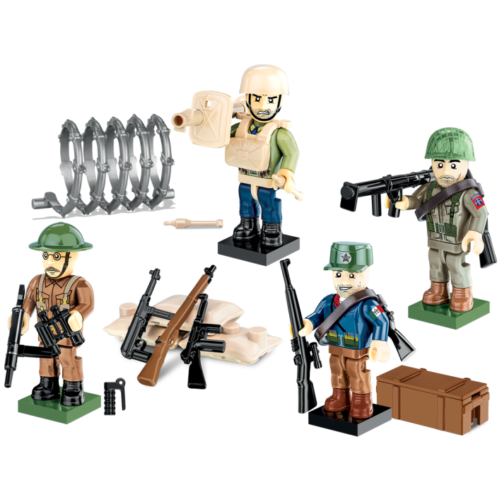 Military Cobi 1/35 Company of Heroes 3 Figures and accessories (1/35)