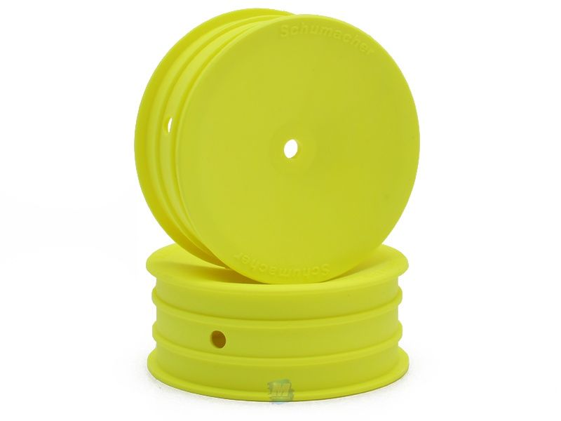 Wheel Front Med 2WD - Neon Yellow V2 (1 Pair)