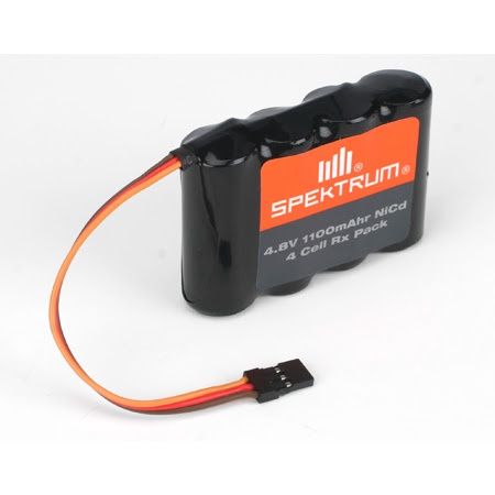 4.8V 1100mAh NiCd 4-Cell Receiver Pack
