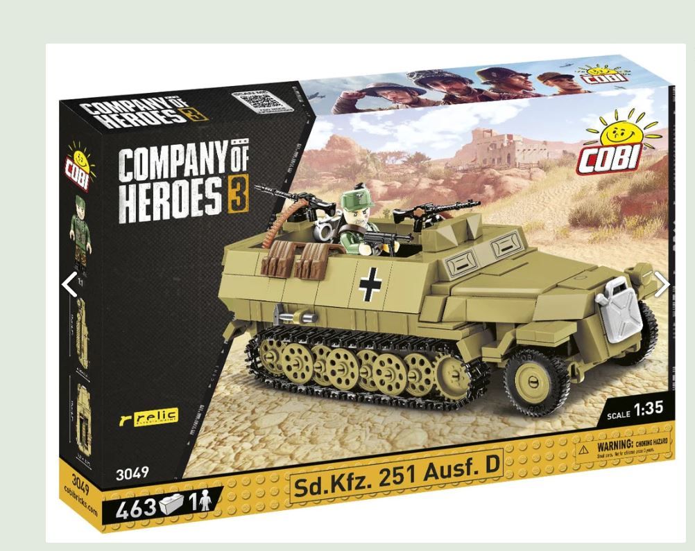Military Cobi 1/35 Company of Heroes 3 SdKfz 251 Half Track SD (1/35)
