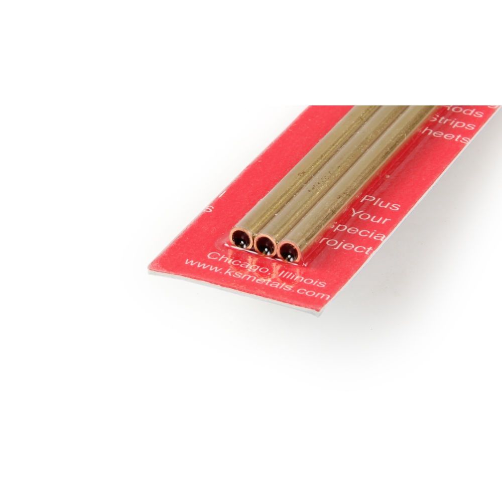4.5mm x 1m Round Brass Tube, .225mm Wall