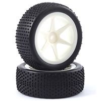 FASTRAX 1/10TH MOUNTED BUGGY TYRES LP 'BLOCK' FRONT