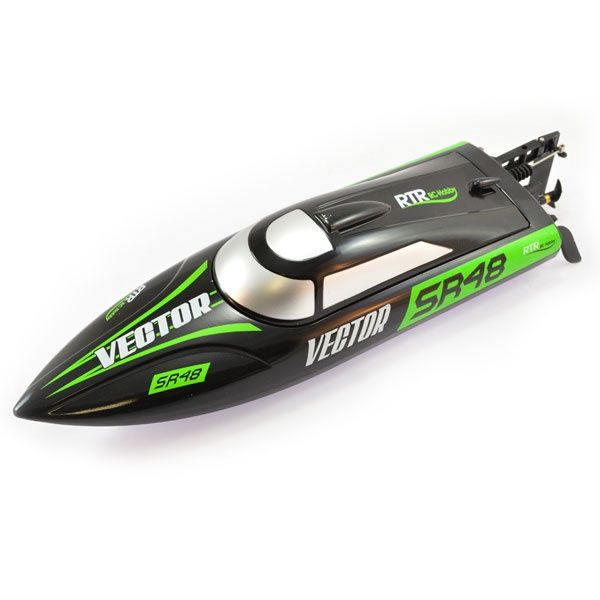 Racent Vector SR48 Brushed Boat RTR - Black