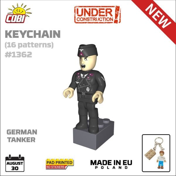 Military Cobi 1/35 German Tanker Figure Keyring (1/35)