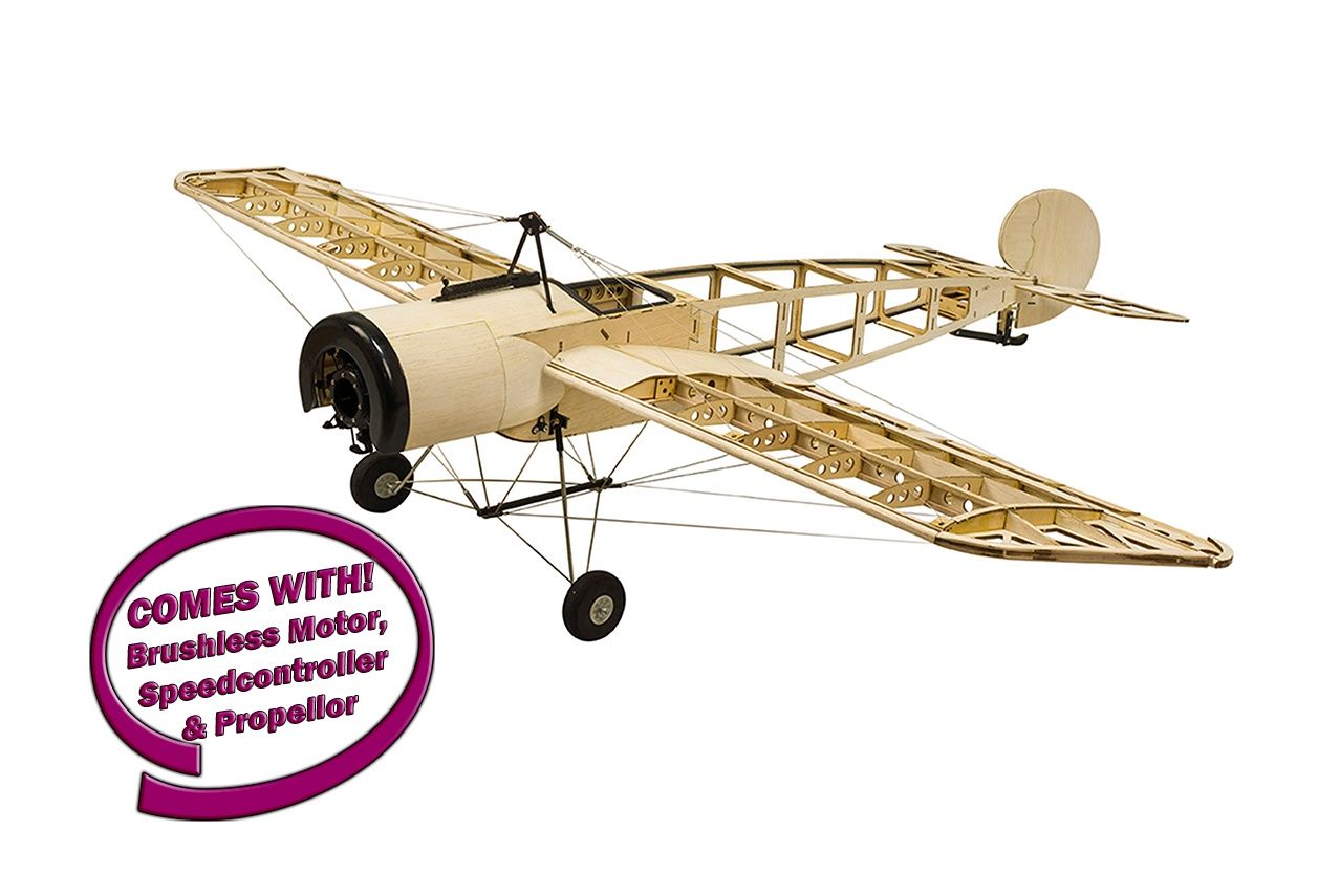 DW Fokker E3 Balsa Kit 1.2M (920kv Motor,20a ESC, Prop)